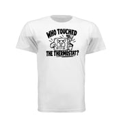 Who Touched the Thermostat? Funny Dad T-Shirt — view 3